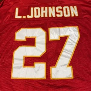 L. Johnson Kansas City chiefs on field jersey